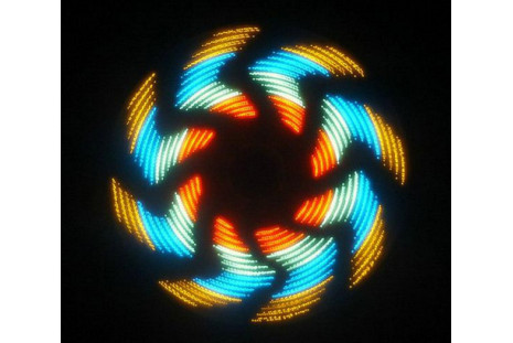 Spoke Light - LED belysning med mönster för bilfälgar, USB, RGB