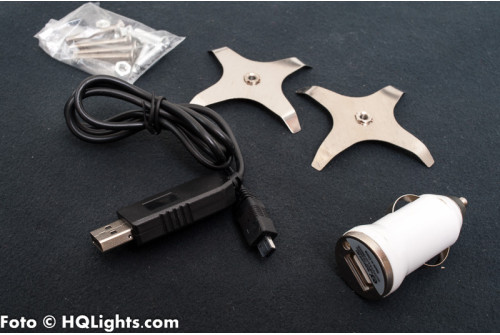 Spoke Light - LED belysning med mönster för bilfälgar, USB, RGB