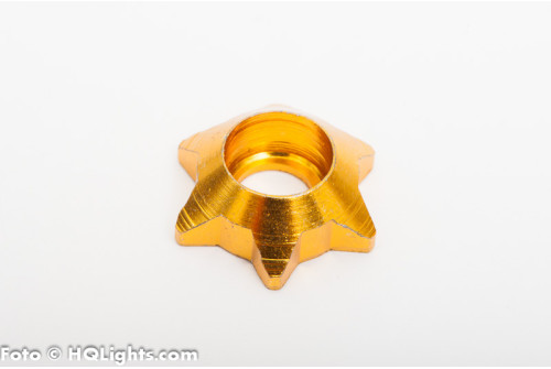 Colored JDM aluminium car washers for number plates, fenders, etc. Star shape. (1 pc)