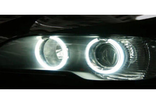 Angel Eyes Halo 4 ringar, CCFL, vita 7000K. BMW E36 E38 E39 E46 m.fl. bilar