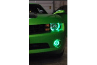 Angel Eyes Halo 4 ringar, CCFL, gröna BMW E36 E38 E39 E46 m.fl. bilar