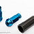 Wheel Nuts M12 x 1.50 48 mm 60° Steel Blue 20 pcs with Adapter, Muteki