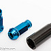 Hjulmuttrar Muteki M12 x 1,25 48 mm 60°, stål, blå, 20st inkl. adapter