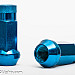Hjulmuttrar Muteki M12 x 1,25 48 mm 60°, stål, blå, 20st inkl. adapter