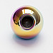 Exclusive gear shift knob, universal, cameleon metal, round blank