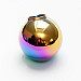 Exclusive gear shift knob, universal, cameleon metal, round blank