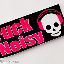 Sticker, Black Background, 145x70mm