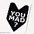 Reflective Sticker, 155x110mm, "You Mad?", JDM
