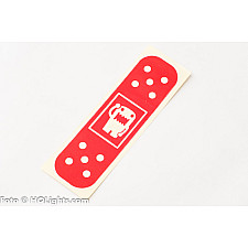 Klistermärke, röd, 150x41mm, Band-Aid JDM