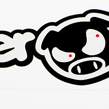 Sticker, 180x50mm, Power Pig!