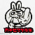 Klistermärke "Bunny Fuck U Finger", 110x90mm