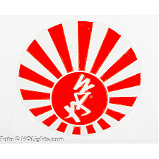 Klistermärke, JDM Rising Sun, 100x100mm