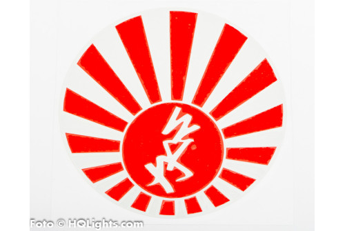 Sticker JDM Rising Sun, 100x100mm
