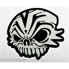 Klistermärke, 100x100mm, "Skull"