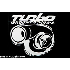 Klistermärke Turbo, 120x120mm