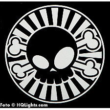 Klistermärke Silver Reflex 100x100mm, JDM Rising Sun