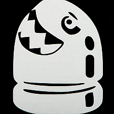 Reflective Sticker, Shark, 75x100mm