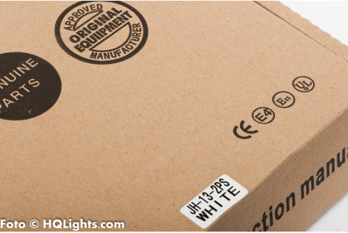 Strobe flash lights, 2 very powerful strobe lamps with control box, white