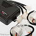 Strobe flash lights, 2 very powerful strobe lamps with control box, white
