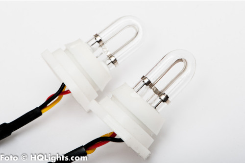 Strobe flash lights, 2 very powerful strobe lamps with control box, white