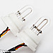 Strobe flash lights, 2 very powerful strobe lamps with control box, white