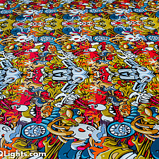 Vinyl Foil Wrap, Monster Cartoons, 40x152 cm