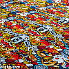 Vinylfolie, Tecknade Monster, 40x152 cm