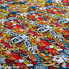 Vinyl Foil Wrap, Monster Cartoons, 40x152 cm