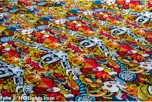 Vinylfolie, teckande monster, 40x152 cm