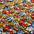 Vinylfolie, Tecknade Monster, 40x152 cm