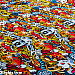 Vinylfolie, teckande monster, 40x152 cm