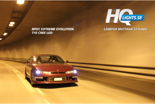 MTec Extreme Evolution T10 LED lampor, High Power Cree LED, 7000K (2st per kit)
