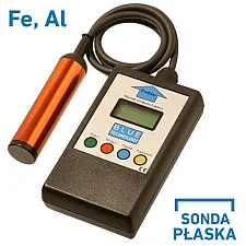 Paint Thickness Gauge 0-1500µm, 80cm Probe Cable, Automatic Material Recognition, Blue Technology