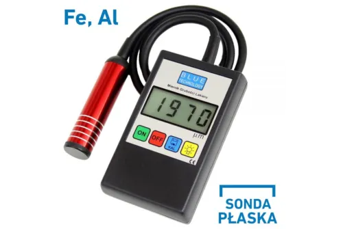 Färgtjockleksmätare Blue Technology MGR-11-S-AL med LED-lampa och 80 cm flexibel probkabel för lackmätning