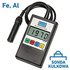 Färgtjockleksmätare 0-2000 µm med Flexibel Sond och Bakgrundsbelyst Display, Blue Technology