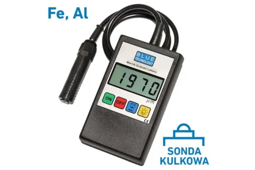 Färgtjockleksmätare med flexibel sond och bakgrundsbelyst display, Blue Technology P-10-S-AL