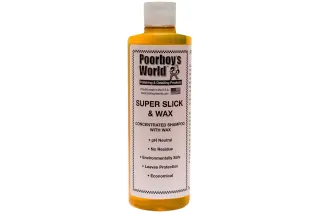 Poorboys World Super Slick & Wax - szampon z woskiem 1:250 473ml