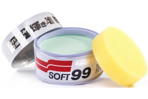 Car Wax SOFT99 320g tin for metallic and pearl-effect paint with hydrophobic high-gloss finish
