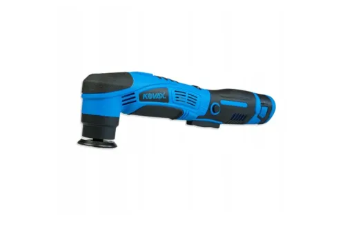 Kovax Chargema-X Mini Polisher Kit with black, orange and blue foam pads, yellow wool pad and carry case