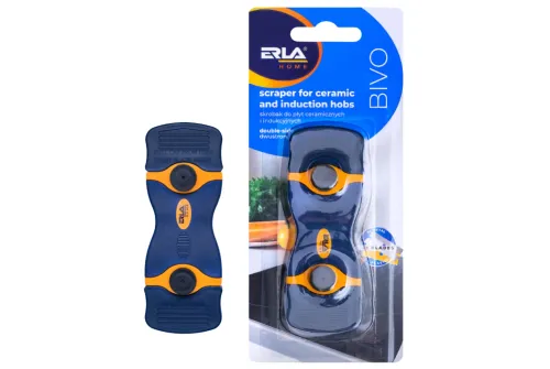 K2 Skrapa med rostfritt plastblad 14cm och ergonomiskt handtag för repfri rengöring