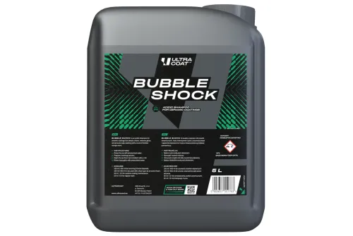 Bilschampo Bubble Shock 5L med surt pH och aktivt skum för keramisk Coating, Ultracoat