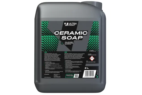 Ultracoat Ceramic Soap 5L biltvätt med SiO₂ för hydrofob skydd och glans på lackade ytor