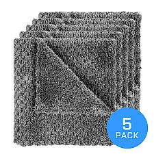 Microfibre Towel 350 GSM Hybrid Weave Steel Grey 40x40 cm Absorbent Durable, FX PROTECT