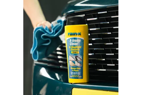 Rain-X X-Treme Clean & Headlight Restorer 325ml flaska för rengöring och renovering av strålkastarglas