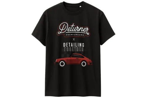 Deturner Detailing Together T-Shirt in black, size S, cotton with classic relaxed fit