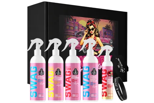 SWAG Presentbox Bilvårdskit för Henne med Glass Cleaner, Quick Detailer och APC RTU