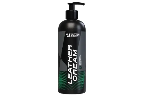 Ultracoat Lädervårdskräm 500ml flaska med kokosdoft för matt finish på läderyta