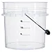 FX PROTECT Wash Bucket MINI transparent 16 litre with ergonomic design for professional car detailing