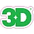 3D Effect Foil Sticker Scratch-Resistant Customisable, 3D Car Care