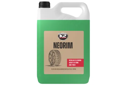 K2 Neorim Alkaline Wheel Cleaner 5L neon green formula for wheels and wheel arches